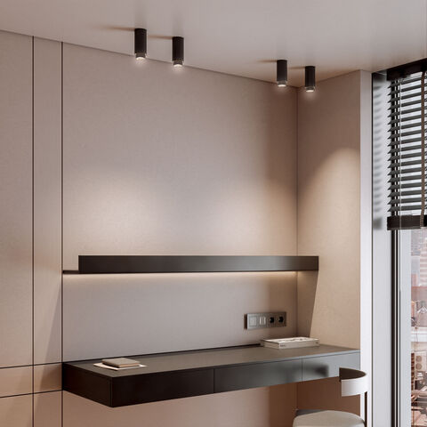 Накладной светильник Elektrostandard Nubis 25012/01 GU10 чёрный