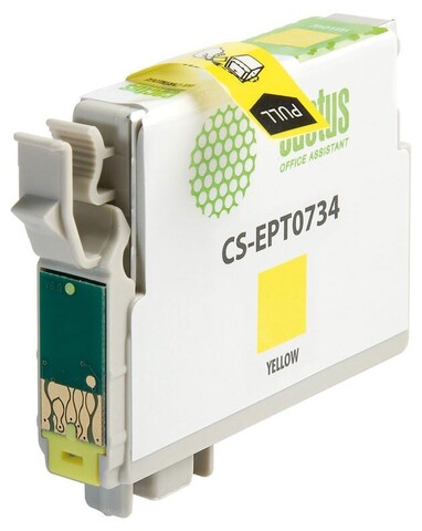 Картридж струйный Cactus CS-EPT0734 T0734 желтый (11.4мл) для Epson Stylus С79, C110, СХ3900, CX4900, CX5900, CX7300, CX8300, CX9300