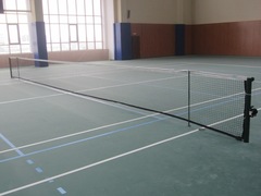 Комплект теннисный (стойки для большого тенниса, сетка, подставки).