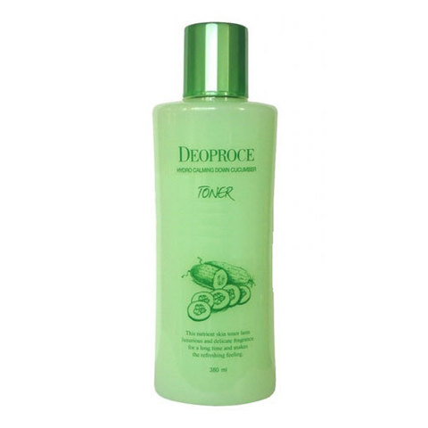 Deoproce Hydro Calming Down Cucumber Toner - Успокаивающий тонер для лица с экстрактом огурца