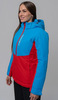 Утеплённая прогулочная лыжная куртка Nordski Montana Blue-Red женская