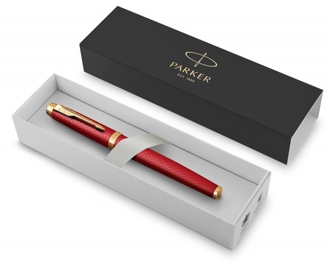 Ручка перьевая Parker IM Premium F318  Red GT, F123