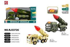 Машина Инерционная, Военная, Тополь, свет/звук, размер 35см*20см*13см