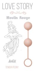 Нежно-розовые вагинальные шарики Love Story Moulin Rouge - 