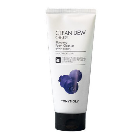 Tony Moly Clean Dew Foam Cleanser Blueberry - Пенка для умывания для комбинированной кожи лица с черникой