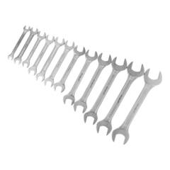 43-2-522 Набор ключей рожковых, 6 х 7 - 22 х 24 мм, HCS, хромированные, 12 предметов (РемоКолор)