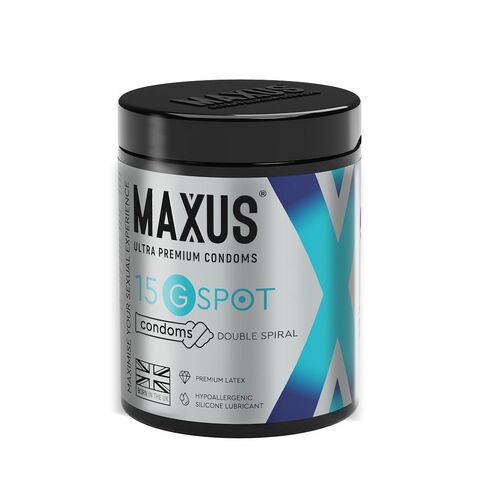Гладкие презервативы Maxus G spot с двойной спиралью - 15 шт. - Maxus Maxus G spot №15 X-Edition
