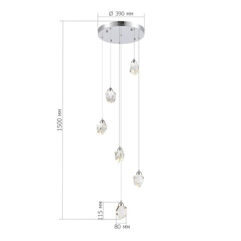 Светильник подвесной ST Luce Cascato SL6114.103.06