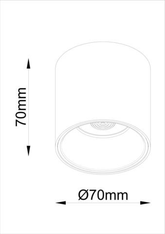 Потолочный светильник Technical Alfa LED C064CL-L12W3K