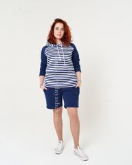 Купить худи с шортами - Магазин тельняшек.ру 8-800-700-93-18Комплект женский Худи с шортиками в Магазине тельняшек