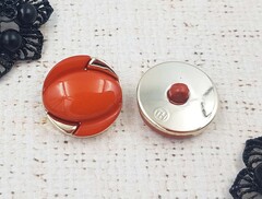 Пуговицы костюмные, d 2,4 см, кирпичный