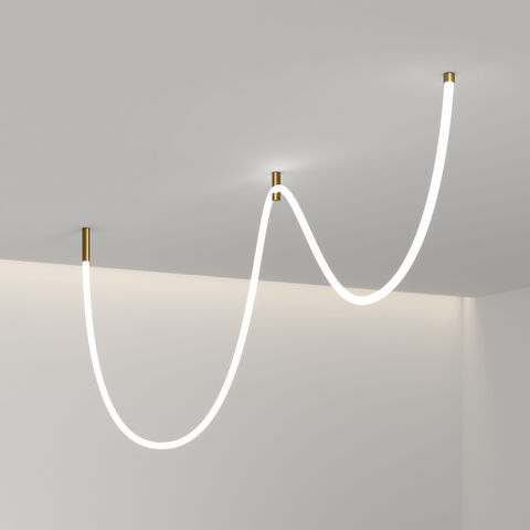 Подвесные крепления для круглого гибкого неона Elektrostandard Full light FL 28120 латунь