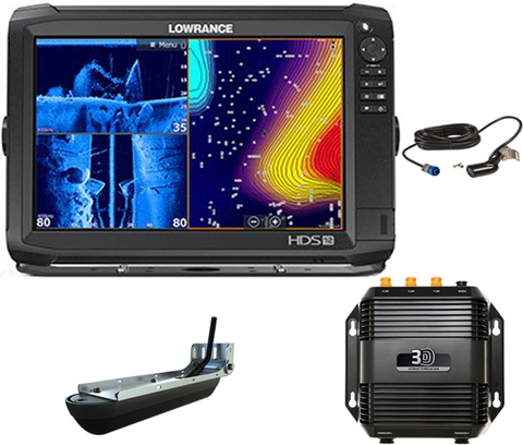 Lowrance HDS-12 Carbon с блоком StructureScan 3D и датчиком HST-WSBL