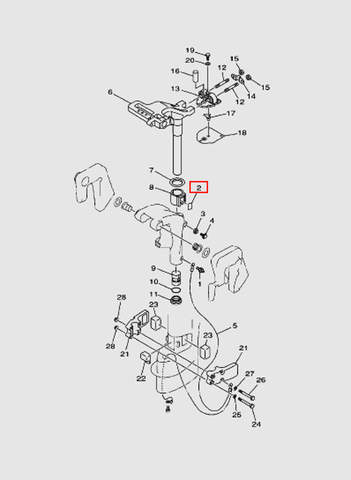 Пластина фрикционная  для лодочного мотора T15, OTH 9,9 SEA-PRO