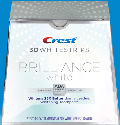 Отбеливающие полоски Crest 3D Whitestrips Brilliance White (Курс 16 дней)