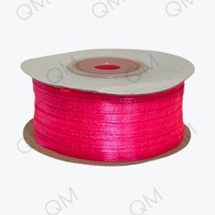 Лента атласная 3 мм 90 ярд (ярко-розовый) №014