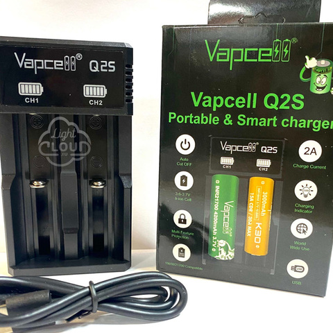 Зарядное устройство Vapcell Q2S 2слота