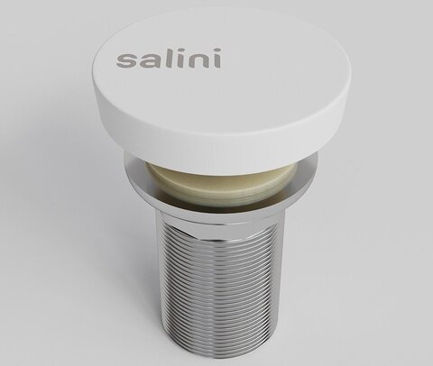 Salini 16222WG Донный клапан для раковины  D504 "Up&Down"для Alda/Marea/Luce, S-Sence, цвет: белый глянцевый