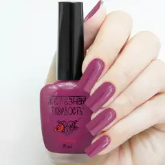 Железная твёрдость Лак Цвет+Лечение 418/  12 умеренный пурпурно-красный