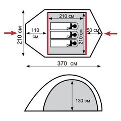 Туристическая палатка Tramp Lair 3 TRT-006.04
