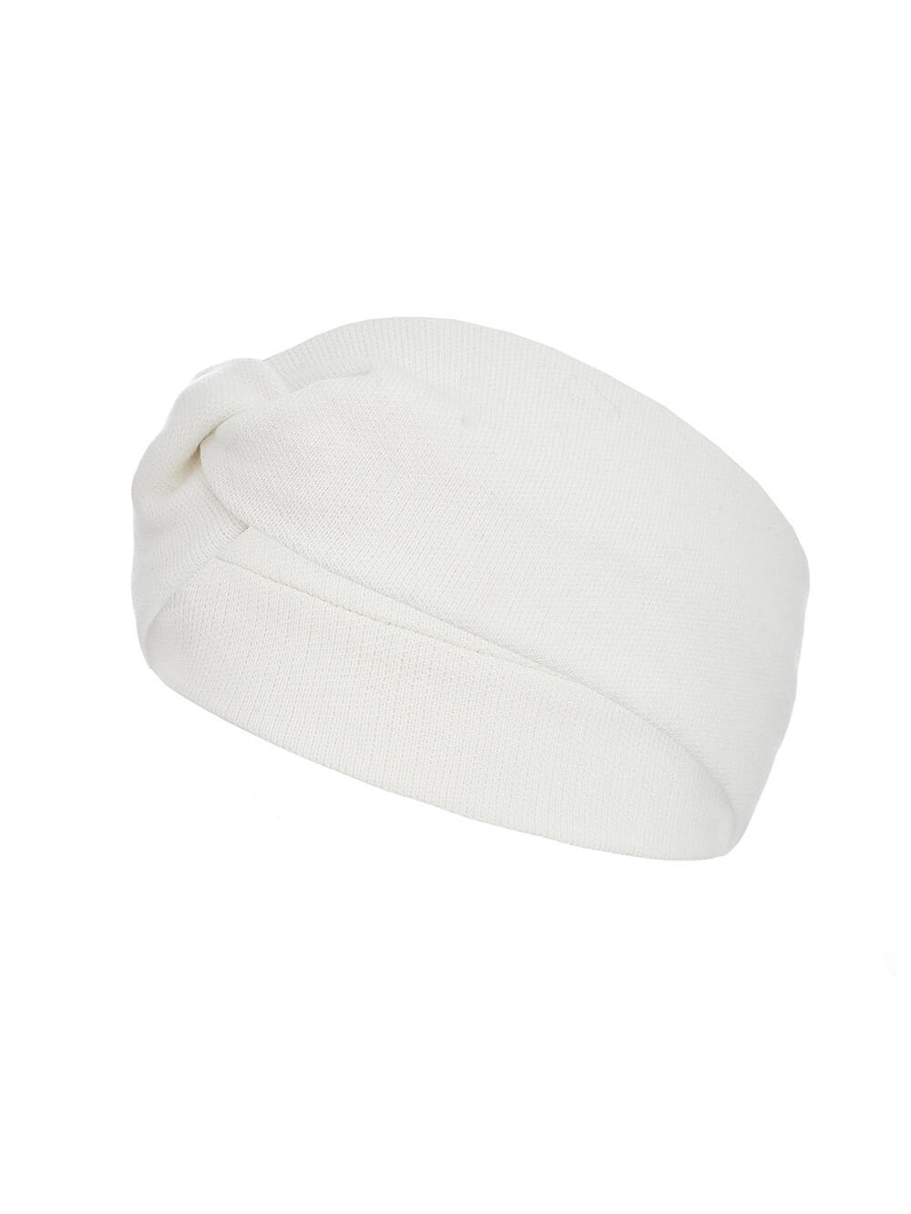 Женская повязка на голову белого цвета из вискозы