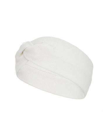 Женская повязка на голову белого цвета из вискозы - фото 1