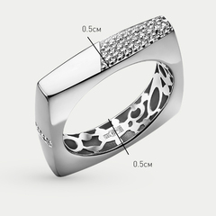 Кольцо золотое  с фианитами