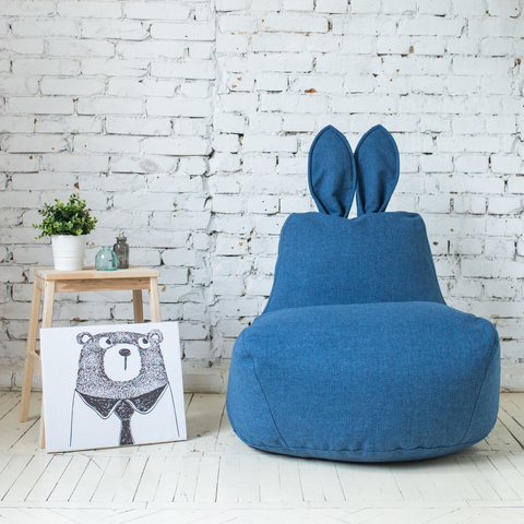 Кролик M тканевый (синий)