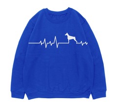 Свитшот "Сердечный ритм с доберманом"