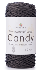 Полиэфирный шнур Candy 3 мм, 200 гр, 100м, т. графит