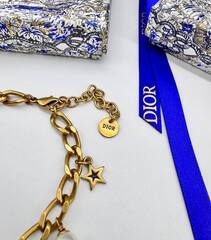 56433- Браслет цепочка DIOR с подвесками и логотипом CD
