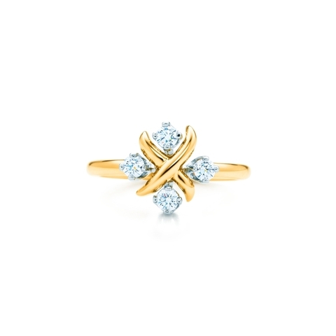 Кольцо из жёлтого золота 18k,Tiffany 💎 Shlumberge ring Lynn. В наличии