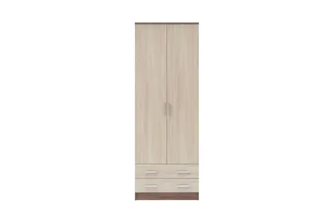шкаф комбинированный ДУЭТ 0,8 м (ясень шимо) (Эра)