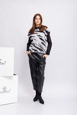 Monari Жилет с интарсией в анималистический узор