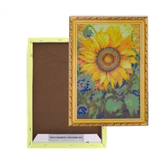 
          Алмазная мозаика Alingar, на подрамнике, с полным заполнением, (глянц), 20х30 см, 20 цветов, "Подсолнух"
