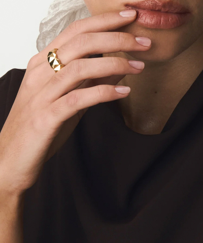 Кольцо Spike gold