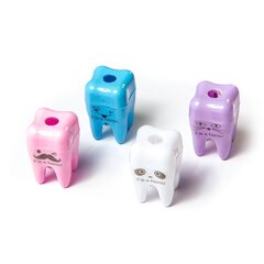 
          Точилка пластиковая Alingar "Зубик", 1 отверстие, с контейнером, цвет ассорти