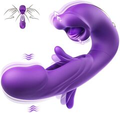 Вибратор Secwell с фингерингом и лизанием, 17,5 см