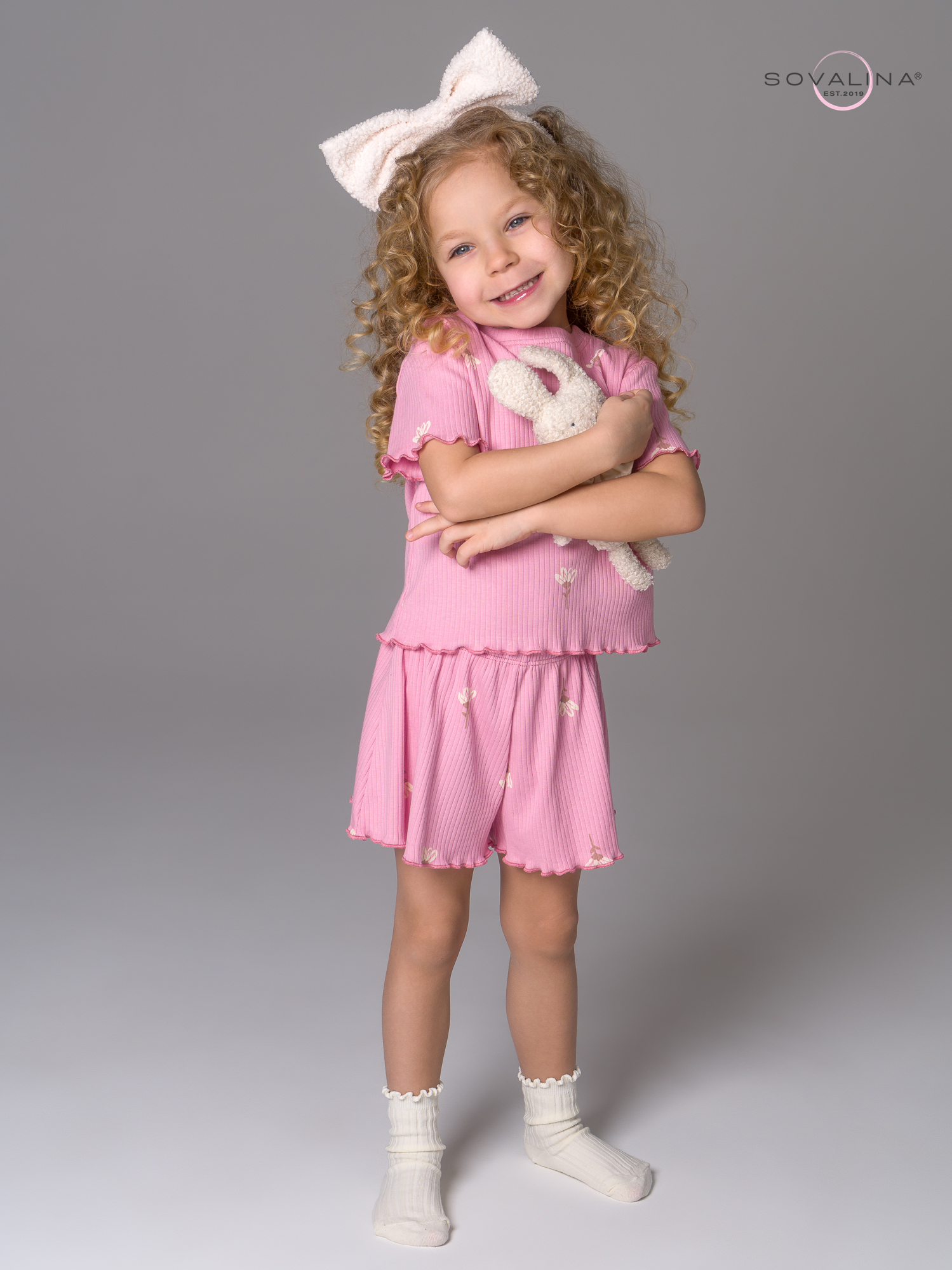 Пижама Элли астра на пудре