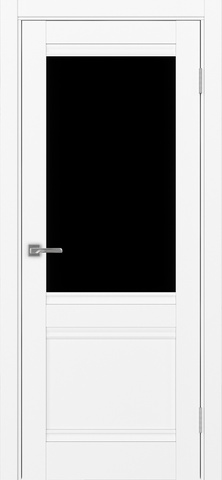 Турин_502U.21.30 ЭКО-шпон Белый снежный-LACчерный/Щит МДФ