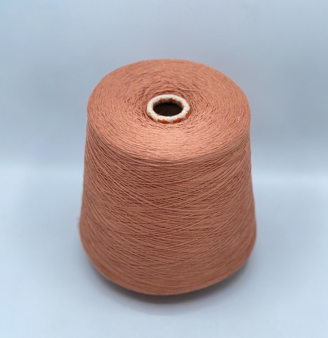 Бобинная пряжа,Cotton combed, 1693м. 100%Хлопок, Загар(862), 39222