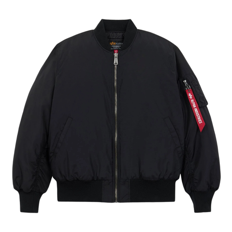 Бомбер Alpha Industries MA-1 Oxford Logo Black (Черный)