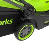 Газонокосилка аккумуляторная Greenworks GD24X2LM411, 2х24V, 41 см, бесщеточная, c 2хАКБ 4Ач и двойным ЗУ (2520907UD) — фото 7