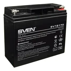 Аккумуляторная батарея SVEN SV12170 напряжение 12В, емкость 17Ач, клемма T1 (SV-0222017)