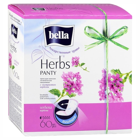 Прокладки ежедн BELLA Panty Herbs Verbena 50 + 10 шт РОССИЯ