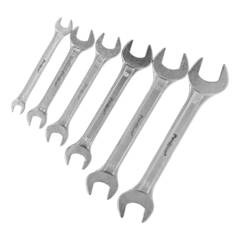 43-2-516 Набор ключей рожковых, 6 х 7 - 16 х 17 мм, HCS, хромированные, 6 предметов (РемоКолор)