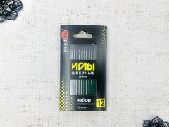 Иглы швейные ручные, набор №12 универсальные, 10 игл