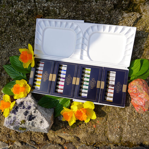 Mijello Mission gold Watercolor 7 ml 36 color в наборе палитра