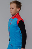 Детский разминочный жилет Nordski Jr.Premium Blue-Red