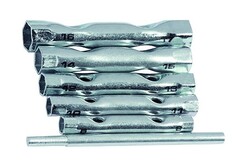 43-2-706 Набор ключей-трубок торцевых, вороток, сталь, 8х17мм, 6 предметов (РемоКолор)